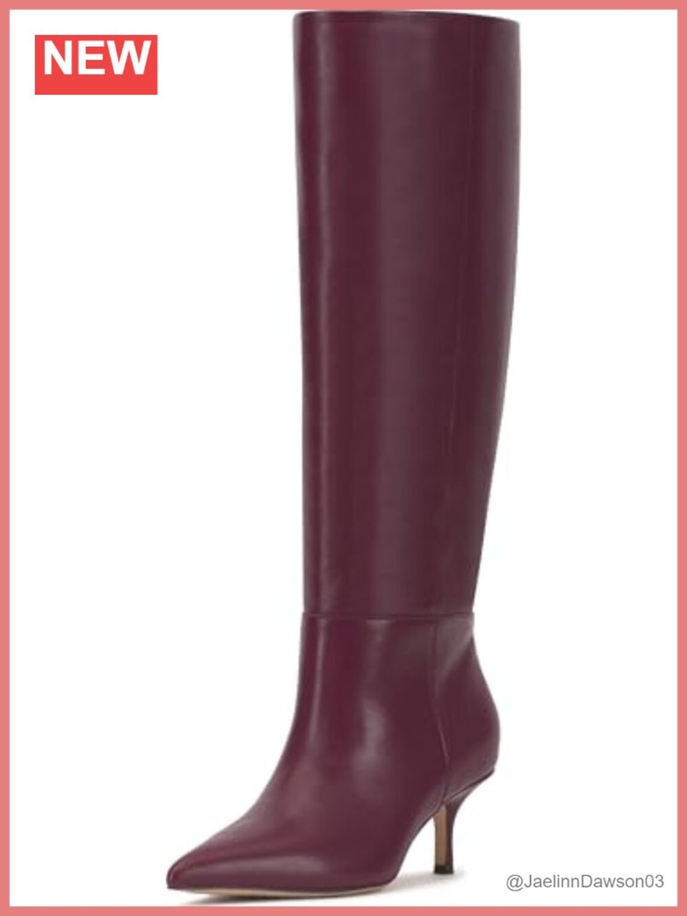 Vince Camuto Tansie Slouchy Knee High Leather Boots Pull On Stiletto Heel
